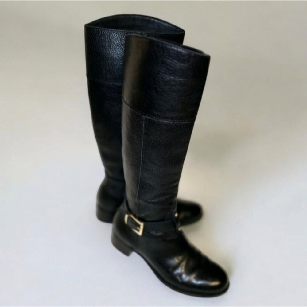 Banana Republic Black Genuine Leather Preppy Equestrian Riding Boots 9